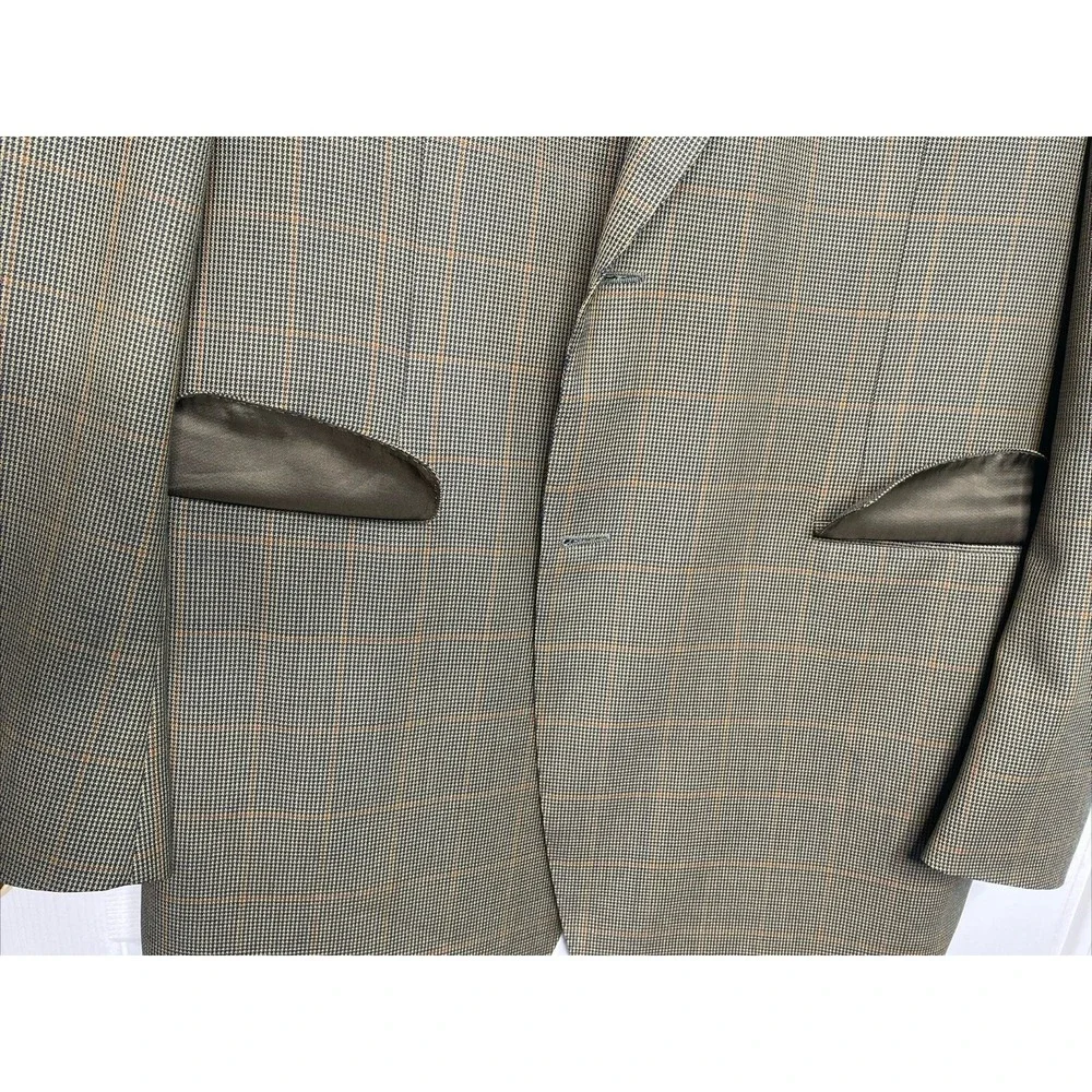 Canali Holt Renfrew Brown Tan 100% Wool Blazer Suit Jacket Size‎ 54 (44 US)